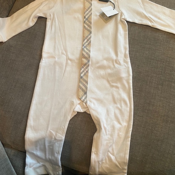 Burberry baby onesie